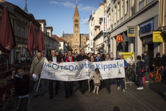 DEU Germany Germany Potsdam With the slogan 'Potsdam wears a kippa', more than a hundred people