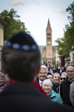 DEU Germany Germany Potsdam With the slogan 'Potsdam wears a kippa', more than a hundred people