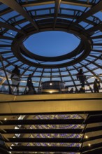 DEU Germany Germany Berlin The dome of the Reichstag designed by Norman Forster