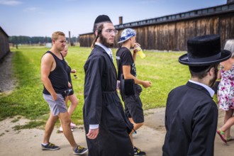 POL Poland Poland Auschwitz-Birkenau Orthodox Jews visit the Auschwitz-Birkenau camp