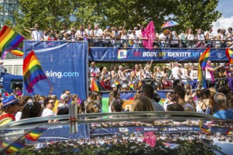 DEU Germany Germany Berlin Scenes of the Christopher Street Day CSD on a hot Saturday . The car