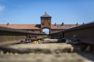 POL Poland Poland Auschwitz-Birkenau Rotting tracks in the Auschwitz-Birkenau camp