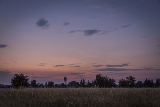DEU Germany Germany Berlin Sunset on Tempelhofer Feld