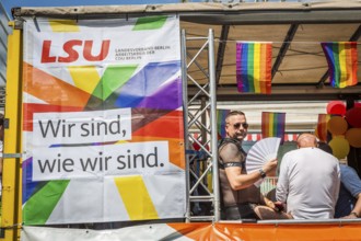 DEU Germany Germany Berlin Scenes of the Christopher Street Day CSD on a hot Saturday . The LSU