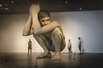 DEN Denmark Aarhus The Danish Art Museum Aros. The Boy by Ron Mueck
