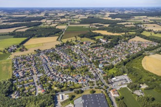 Aerial view, Kötterberg housing estate, Münsterstraße business location, Warendorfer Straße -