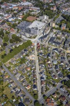 Aerial view, road construction, Baumerstrasse, Rautensteinstrasse, Friedrich-Ebert-Strasse,