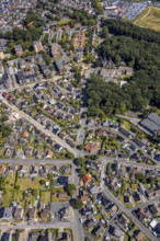 Aerial view, street Hammer Straße between Bülowstraße and Katharinenstraße Baumerstraße,