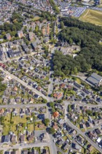 Aerial view, street Hammer Straße between Bülowstraße and Katharinenstraße Baumerstraße,