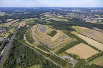 Aerial photo, Sundern slagheap, Pelkum, Hamm, Ruhr area, North Rhine-Westphalia, Germany, DE,