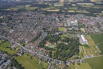Aerial view, overview Hamm-Osten, Maximilian-Park, Braam-Ostwennemar, Hamm, Ruhr area, North