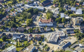 Aerial photograph, new building on the Waldenburger Straße wasteland, Wilczek Immobilien,