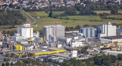 Aerial view, Brökelmann Ölmühle GmbH, Jäckering Ölmühle, industrial plants Speicherstraße,