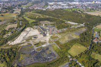 Aerial view, former Ost Heinrich Robert mine, Wiescherhöfen, Hamm, Ruhr area, North
