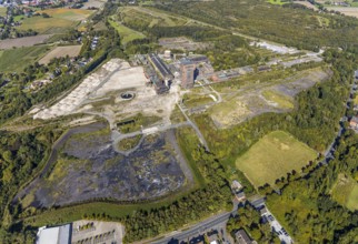 Aerial view, former Ost Heinrich Robert mine, Wiescherhöfen, Hamm, Ruhr area, North