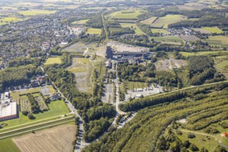 Aerial view, former Ost Heinrich Robert mine, Wiescherhöfen, Hamm, Ruhr area, North