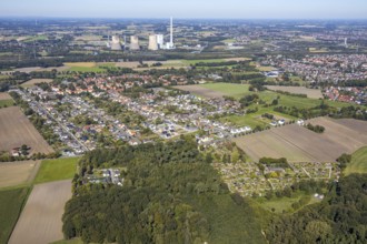 Aerial view, Herringer Heide housing estate, Rosenstrasse development area, RWE Power AG