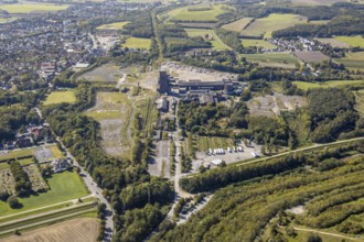 Aerial view, former Ost Heinrich Robert mine, Wiescherhöfen, Hamm, Ruhr area, North