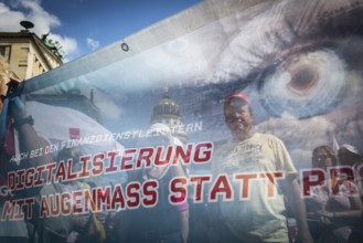 DEU Germany Germany Berlin Verdi protest at the Gendarmenmarkt by employees in the insurance