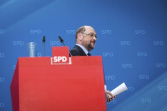 DEU Germany Germany Berlin SPD leader and candidate for chancellor Martin Schulz during a press