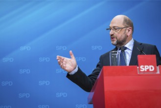 DEU Germany Germany Berlin SPD leader and candidate for chancellor Martin Schulz during a press