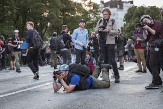 DEU Germany Germany Hamburg Protests in front of and during the 'Welcome to hell' demonstration in