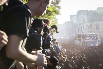 DEU Germany Germany Hamburg Protests in front of and during the 'Welcome to hell' demonstration in