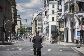 DEU Germany Germany Hamburg Empty city centre in front of and during the 'Welcome to hell'