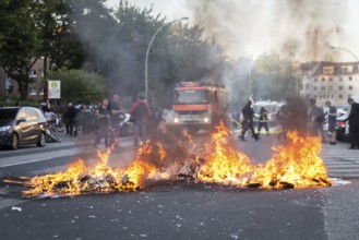 DEU Germany Germany Hamburg Protests in front of and during the 'Welcome to hell' demonstration in