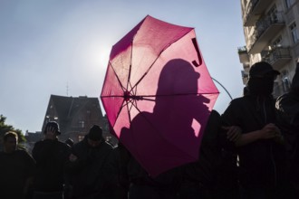 DEU Germany Germany Hamburg Protests in front of and during the 'Welcome to hell' demonstration in