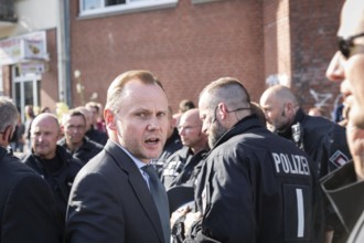 DEU Germany Germany Hamburg Protests in front of and during the 'Welcome to hell' demonstration in