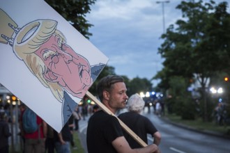 DEU Germany Germany Hamburg Protests in front of and during the 'Welcome to hell' demonstration in