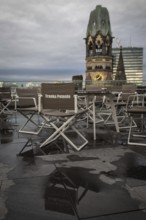 DEU Germany Germany Berlin A chair bearing the name of German actress Franka Potente stands on the