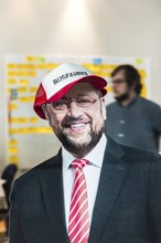 DEU Germany Germany Berlin View of a cardboard figure of SPD chancellor candidate Martin Schulz at