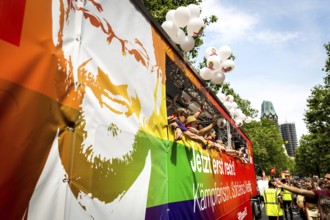 DEU Germany Germany Berlin Christopher Street Day is travelling through the city. Gays, lesbians,