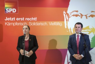 DEU Germany Germany Berlin Raising the rainbow flag with Petra Nowacki and SPD General Secretary