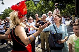 DEU Germany Germany Berlin Christopher Street Day is travelling through the city. Gays, lesbians,