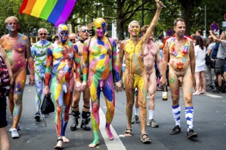 DEU Germany Germany Berlin Christopher Street Day is travelling through the city. Gays, lesbians,