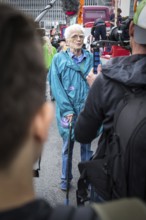 DEU Germany Germany Berlin Scene of the Hanfparade.Christian Str__bele in an interview