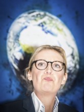 DEU Germany Germany Berlin AFD lead candidate Alice Weidel during a press conference on asylum and