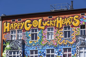 DEU Germany Germany Berlin Façade of the happy go lucky hotel on Stuttgarter Platz