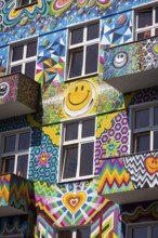 DEU Germany Germany Berlin Façade of the happy go lucky hotel on Stuttgarter Platz