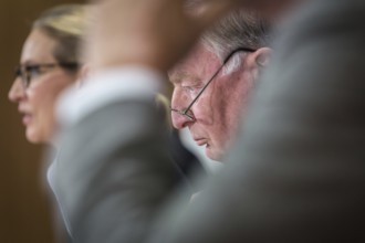 DEU Germany Germany Berlin AFD press conference on environmental policy with Alexander Gauland and