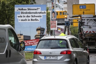 DEU Germany Germany Berlin AFD election poster for the continued operation of Tegel Airport