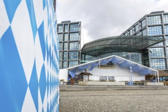 DEU Germany Germany Berlin Tent for the Oktoberfest at the main railway station