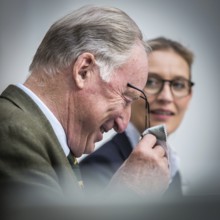 DEU Germany Germany Berlin AFD press conference on environmental policy with Alexander Gauland and