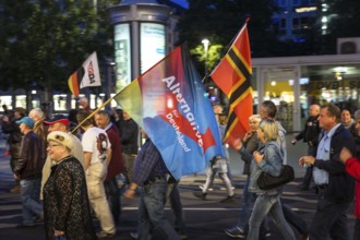 DEU Germany Germany Dresden Pegida demonstration in the city centre