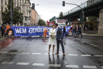 DEU Germany Germany Berlin Demonstration 'Who owns the city' by music fans and club goers through