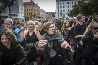 DEU Germany Germany Berlin Demonstration 'Who owns the city' by music fans and club goers through