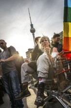 DEU Germany Germany Berlin Demonstration 'Who owns the city' by music fans and club goers through